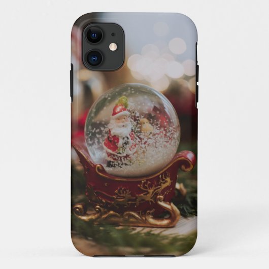 Red Glass Snow Ball iphone draagtas Case-Mate iPhone Case (Achterkant)