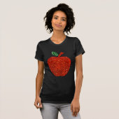 Red Glitter Apple T-shirt (Voorkant volledig)