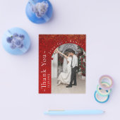 Red Glitter Budget Weddenschap Kaarten brochure (Enkel)