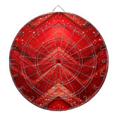 Red Glitter Decorative Dartboard Dartbord (Voorkant)
