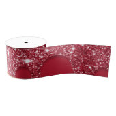 Red Glitter Drip Grosgrain Lint (Spoel)