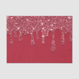 Red Glitter Drip Tissuepapier