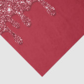 Red Glitter Drip Tissuepapier (Detail)