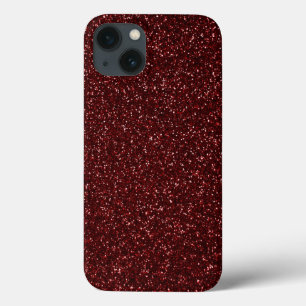 Red Glitter Effect 2 iPhone 13 Hoesje