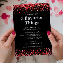 Red Glitter Favoriete Dingen Black Galentines Part