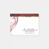 Red Glitter - Girl Beauty Salon Post-it® Notes (Voorkant)