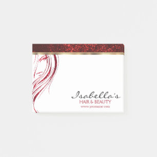 Red Glitter - Girl Beauty Salon Post-it® Notes
