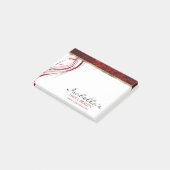 Red Glitter - Girl Beauty Salon Post-it® Notes (Schuin)