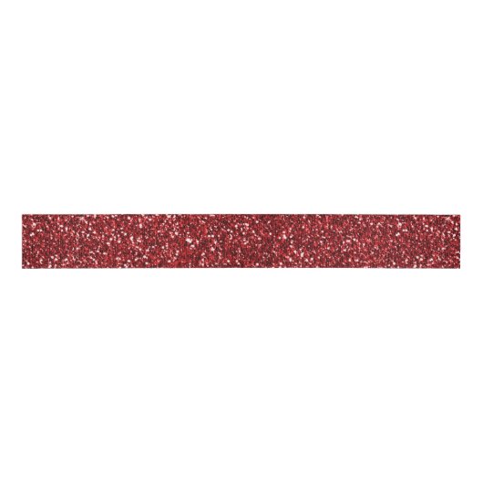 Red Glitter Glitz Grosgrain Lint (Voorkant)