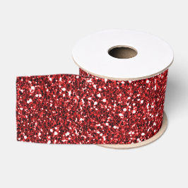 Red Glitter Glitz Grosgrain Lint