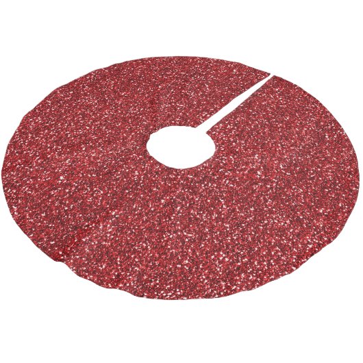 Red Glitter Glitz Kerstboom Rok (Gekanteld)