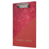 Red Glitter  Gold Business Elegant Klembord (Links)