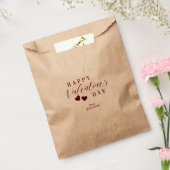 Red Glitter Happy Valentine's Day Hearts Bedankzakje (Gezegeld)