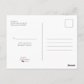 Red Glitter Happy Valentine's Day Hearts Briefkaart (Achterkant)