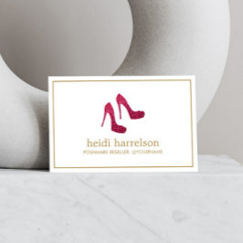 Red Glitter Heels Boutique, Poshmark verkoper Visitekaartje