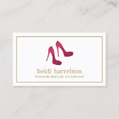 Red Glitter Heels Boutique, Poshmark verkoper Visitekaartje (Voorkant)