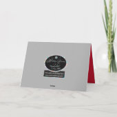 Red Glitter Horse-kerstkaart Feestdagen Kaart (Achterkant)