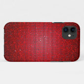 Red Glitter iPhone 5 Mate Barely There™ Hoesje (Achterkant (horizontaal))