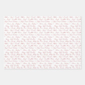 Red Glitter Kerst Assortiment Inpakpapier Vel (Voorkant)
