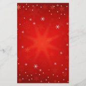 Red Glitter-kerstfeestartikelen Briefpapier (Voorkant)