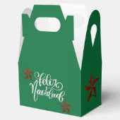 Red Glitter kerstster Bedankdoosjes (Geopend)