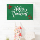 Red Glitter kerstster Spandoek (Insitu)