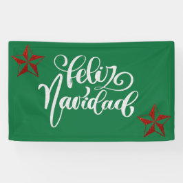 Red Glitter kerstster Spandoek