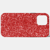 Red Glitter Kijk Case-Mate iPhone Case (Achterkant (horizontaal))