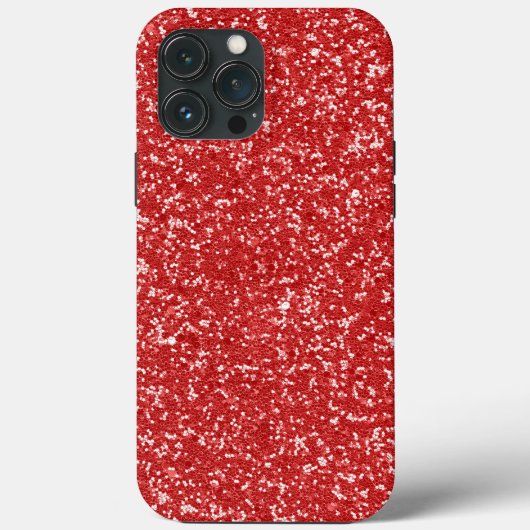 Red Glitter Kijk Case-Mate iPhone Case (Achterkant)