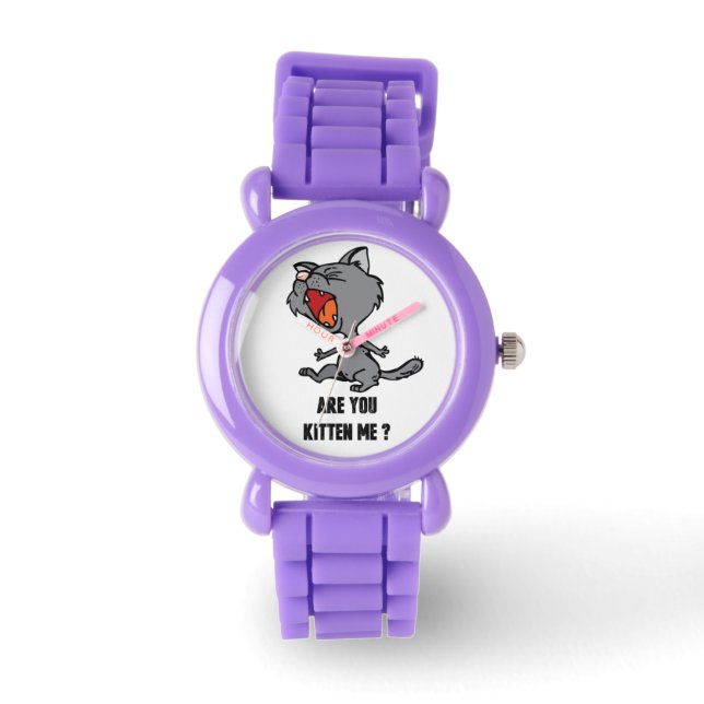 Red Glitter - Kinderhorloge Horloge (Voorkant)