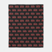 Red Glitter Klasse van 2025 Fleece Deken (Voorkant)