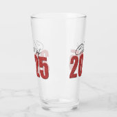 Red Glitter Klasse van 2025 Glas (Links)