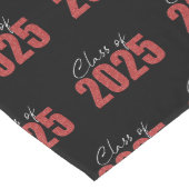 Red Glitter Klasse van 2025 Lange Tafelloper (Hoek)