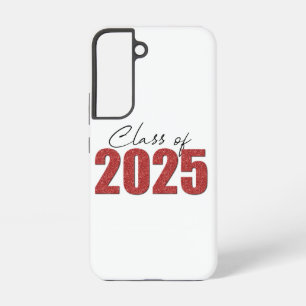 Red Glitter Klasse van 2025 Samsung Galaxy Hoesje