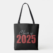 Red Glitter Klasse van 2025 Tote Bag (Achterkant)