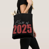 Red Glitter Klasse van 2025 Tote Bag (Dichtbij)