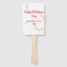 Red glitter lines happy Valentine's day spiral nam Handwaaier