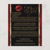 Red Glitter Lip 💋 Instructies voor zwart Flyer (Achterkant)