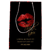 Red Glitter Lipstick en Luipaard - Dank u wel Medium Cadeauzakje (Achterkant)