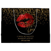 Red Glitter Lipstick - Hartelijk dank Large Cadeautasje (Achterkant)