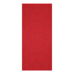 Red Glitter & Matte 4″×9″ Aangepaste Rack Kaarten Reclamekaart