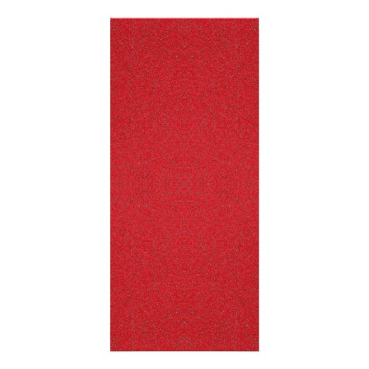 Red Glitter & Matte 4″×9″ Aangepaste Rack Kaarten Reclamekaart (Voorkant)