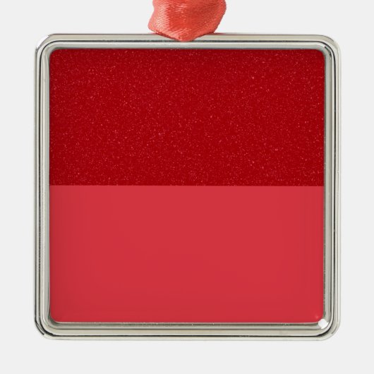 Red Glitter & Matte Ornament – Bulk Custom Gift (Voorkant)