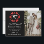 Red Glitter Monogram Poker Chip Casino Wedding Aankondiging<br><div class="desc">Laat iedereen weten dat je het deed,  je trouwde in stijl met deze moderne en zeer trendy trouwaankondigingskaarten. Het ontwerp is gemakkelijk te personaliseren met uw speciale evenementenbewoording en uw familie en vrienden zullen blij zijn wanneer ze deze fantastische huwelijksaankondigingskaarten ontvangen.</div>