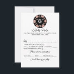 Red Glitter Monogram Poker Chip Casino Wedding RSVP Kaartje<br><div class="desc">Viel in stijl met dit trendy casino,  de zogenaamde trouwantwoordkaarten. Het ontwerp is gemakkelijk te personaliseren met je eigen formulering en je familie en vrienden zullen enthousiast zijn als ze deze geweldige bruiloftsbestendige RSVP's ontvangen.</div>