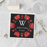 Red Glitter Monogram Poker Chip Casino Wedding Servet<br><div class="desc">Viel in stijl met deze stijlvolle en zeer trendy trouwluiers. Dit ontwerp is gemakkelijk te personaliseren met uw speciale gebeurtenisformulering en uw gasten zullen enthousiast zijn wanneer zij deze geweldige luiers zien.</div>