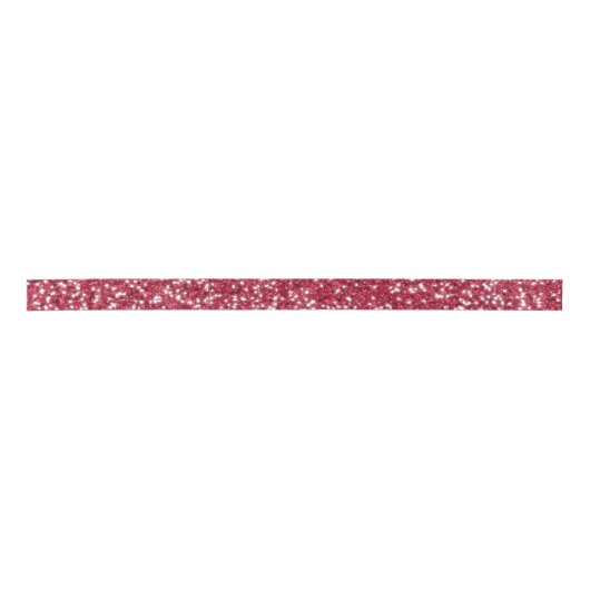 Red Glitter Pattern kijk-like Satijnen Lint (Voorkant)
