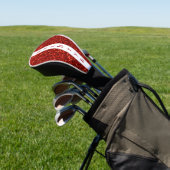 Red Glitter Personalized Name Golfheadcover (Insitu)