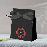 Red Glitter Poker Chip Casino Wedding Bedankdoosjes<br><div class="desc">Vier in stijl met deze moderne en zeer trendy casino thema bruiloft gunst dozen. Het ontwerp is gemakkelijk te personaliseren met uw eigen formulering en uw familie en vrienden zullen blij zijn wanneer ze deze fantastische gunst dozen ontvangen. Overeenkomende objecten vindt u in de collectie.</div>