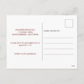 Red Glitter Proost op de uitnodiging voor het nieu (Achterkant)